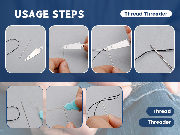 Instructions on using a threader