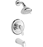 GERUIKE Shower Faucet Set with Valve,Tub and Shower Faucet Set with 4-Inch 3-Spray Shower Head an...