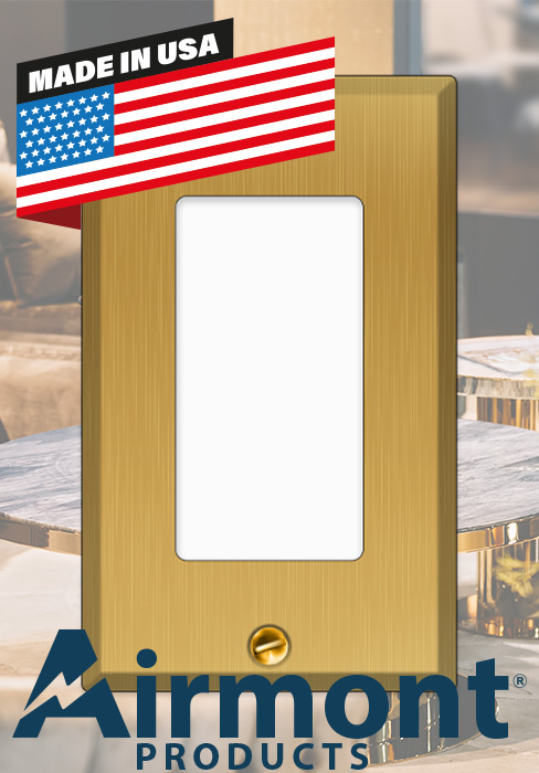 Brass wallplate airmont products
