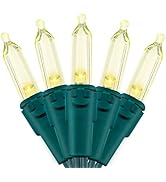 MULTI-SPARKING Outdoor String Lights Christmas 120V UL Certified 35.3Ft 100LED Connectable Waterp...