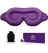 Sleep Mask for Men Women, Upgraded 3D Contoured Cup Eye mask Blindfold, Block Out Light, Eye mask...