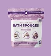 Lavender Scented rinse free bath sponges
