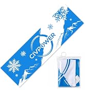CIVPOWER Cooling Towel (39"x12") - Instant Ice Neck Wrap for Hot Weather | Quick-Dry Breathable M...