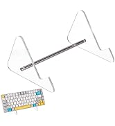CRASPIRE Keyboard Display Stand Acrylic 1-Tier Keyboard Holder Transparent Acrylic Stand Detachab...