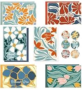 24 Pack Thank You Cards with Envelopes, 4x6 Inch Thank You Cards Bulk with Envelopes & Stickers, ...