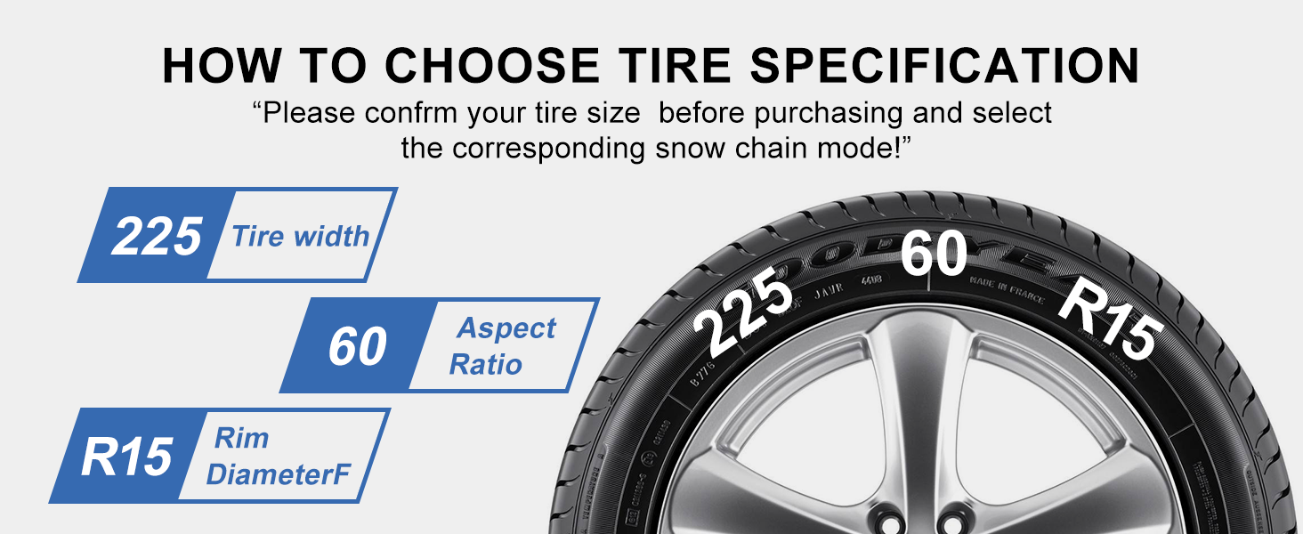 Emergency Snow Tire Chains