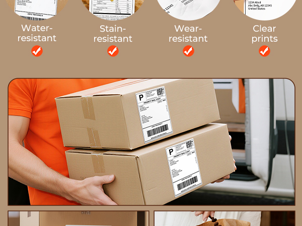 thermal shipping labels