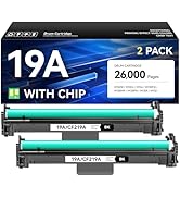 19A CF219A Drum Unit (Not Toner) 2-Pack Black High Yield Replacement for HP 19A CF219A Imaging Dr...