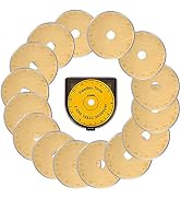 HEADLEY TOOLS Titanium Coated 45mm Rotary Cutter Blades 15 pcs