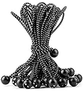 CARTMAN Ball Bungee Cords, 30pk 11 Inch Canopy Ties, Black