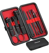 Glamne Manicure Set Nail Clippers Kit Professional Stainless Steel Nail Care Tools with Leather T...