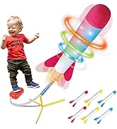 Play22 Toy Rocket Launcher LED - Jump Rocket Set Includes 6 Rockets - Play Rocket Soars Up to 100...