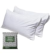 Beckham Hotel Collection King Size Pillow Protector 2 Pack with Zipper, Soft and Breathable Cotto...