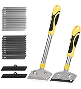 EHDIS Razor Blade Scraper,4 Inch Razor Blade Scraper Tool Tile Paint Scraper Floor Wall Paper Rem...