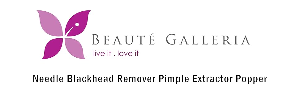 Beaute Galleria Needle Blackhead Pimple Extractor Popper for Acne Comedone Blemish Removal Tool