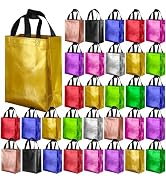 BLEWINDZ 100Pcs Medium Gift Bags Bulk – 10.2" Reusable Gift Bags Tote Bags with Handles - Perfect...