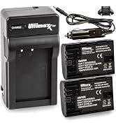 Ultimaxx LP-E6 2 Pack Batteries & Charger - Compatible with Canon EOS R, 90D, 60D, 70D, 80D, 5D I...