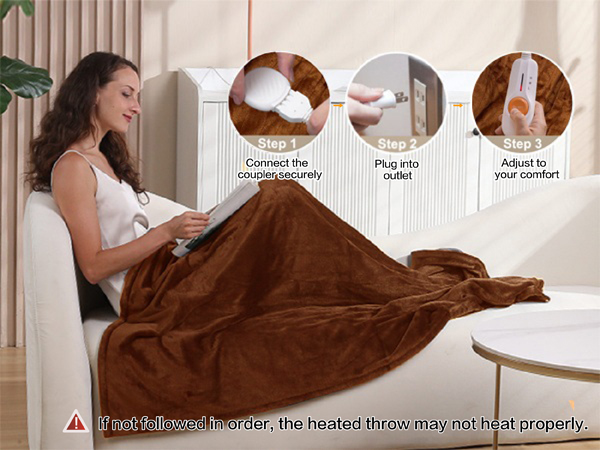 electric blanket throw heated
