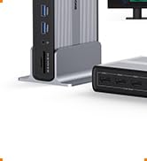 computer docking station 3 monitors