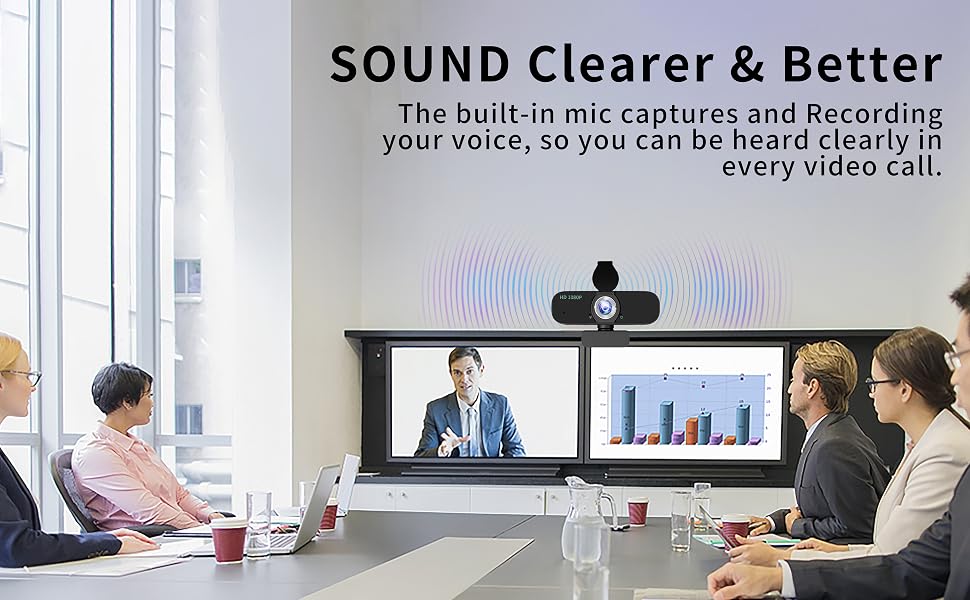 1080P webcam with microphone