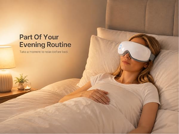 eye massager with heat for sleeping