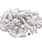 Sooez 120 Pack White Pencil Erasers, Pencil Top Erasers, Cap Erasers, Eraser Tops, Pencil Eraser ...