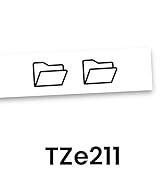 Brother Genuine P-touch TZe211 Label Tape in cardboard pack: Black on White 6mm