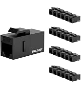 iwillink 10Gbps RJ45 Cat6A Keystone Coupler 25-Pack, Female to Female Cat6A Keystone Jack, UTP Ke...