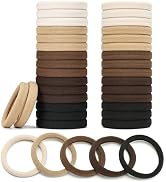Mia Klein Hair Ties Black 100Count Extra Thick 5CM, Bulk Elastic Hair Bands for Thick Heavy Hair,...