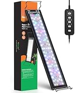 hygger Small Submersible LED Aquarium Light 24/7 Cycle Underwater Fish Tank Light with Timer Adju...