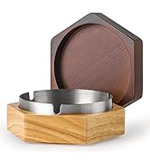 Cute Ashtrays for Cigarettes Outdoor Hexagonal Ash Tray with Stainless Steel Liner Easy to Clean ...