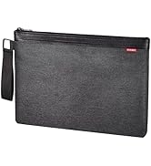 ECHSRT File Folder Document Organizer for Travel, Document Bag Zipper Pouch for Men & Women Black