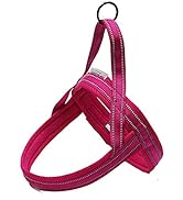 TRUE LOVE Dog Harness Reflective Security Soft Mesh Padded Pet Harness for Small Medium Large Bre...