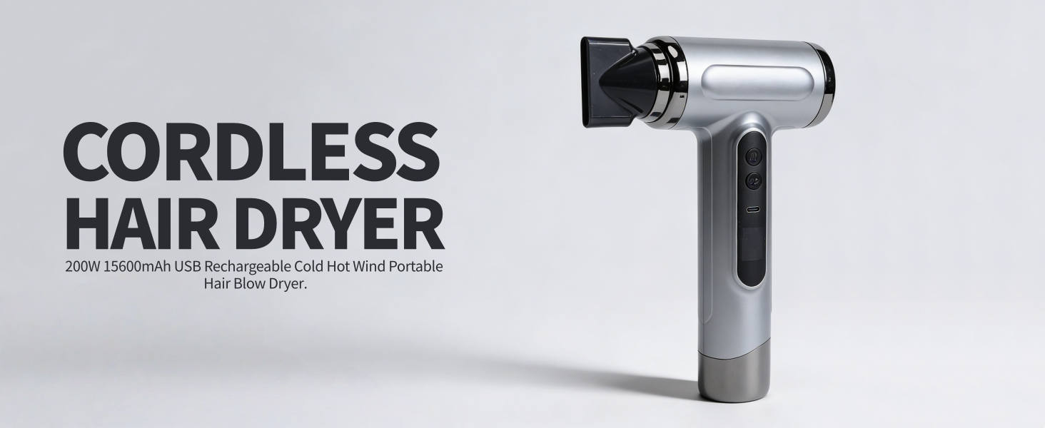 Hair Dryer Blow Dryer Cordless Hair Dryer Travel Hair Dryer Portable Hair Dryer