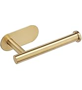 YUET Toilet Roll Holder Self Adhesive Holders Tissue 3M Stand Hanger Bathroom, Kitchen, Washroom ...