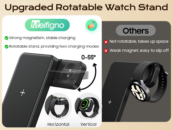 wireless charging station with clock