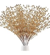50pcs 4mm Pearls String Beaded Bouquet Spray Sticks for Bridal Beaded Wedding Party Table Decorat...