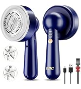 DBC Fabric Shaver & Lint Remover for Clothes, Sweaters & Furniture - 6-Leaf Blade, 3 Speeds, 2H R...