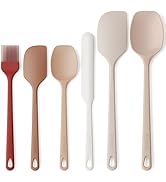 Astercook 6-Piece Silicone Spatula Set, 560°F Heat Resistant Spatulas with Stainless Steel Core, ...