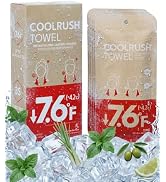 CoolRush Towel with Natural Mint Extract, Instant 3-Second Cooling Towel, Reusable Sports Cooling...