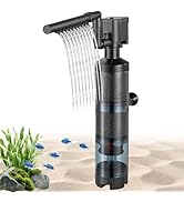 Carefree Fish Aquarium Sponge Filter Quiet with Fish Poops Collector Quiet for 10~60Gal Fish Tank...