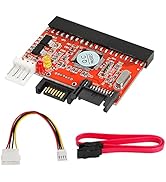 SinLoon IDE to SATA Converter, 150Mbps 2 in 1 SATA to IDE Adapter Converter Chip Cable Connector ...