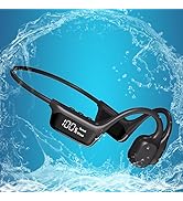 AYI Professional Swim Headphones True Bone Conduction Open Ear Headset MP3 Player Built-in 32G Me...