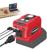 220W Power Inverter Compatible with Milwaukee 18V Battery, Tool Only | 110V AC Outlet, 30W USB-C ...