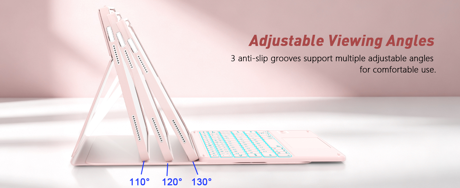 for iPad 11th (A16, 2025)/10th Generation Case with Keyboard