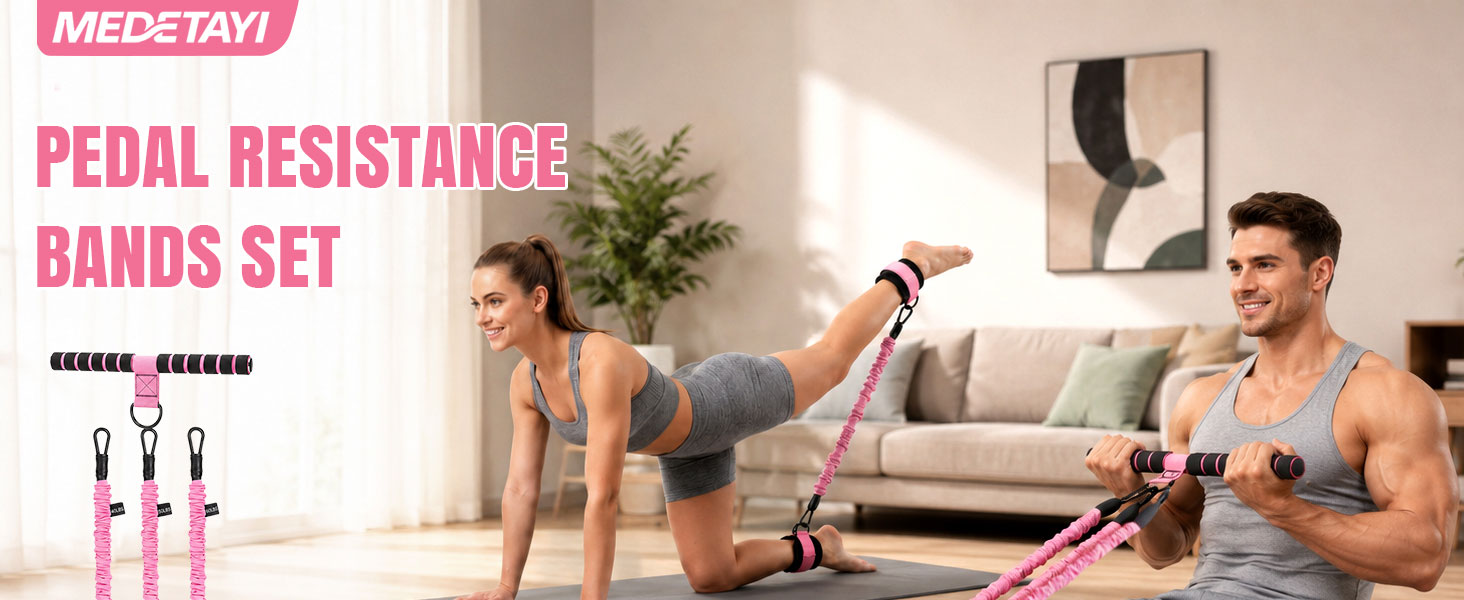 Upgraded Multifunction Pedal Resistance Band