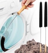 Holikme 2 Pack Dryer Vent Cleaner Kit Clothes Dryer Lint Brush Vent Trap Cleaner Home Essentials ...