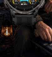 KOSPET Tank T4C Smart Watch for Men, Full Stainless Steel, 6 Satellite GPS & Offline Maps