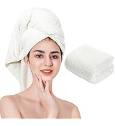 Laojbaba Microfiber Hair Towel Quick Dry Hair Towel Hair Drying Towels Suitable for All Kinds of ...