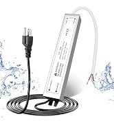 12V 30W LED Power Supply, IP67 Waterproof 12V LED Driver Transformer Adapter 110V AC to 12V DC Lo...